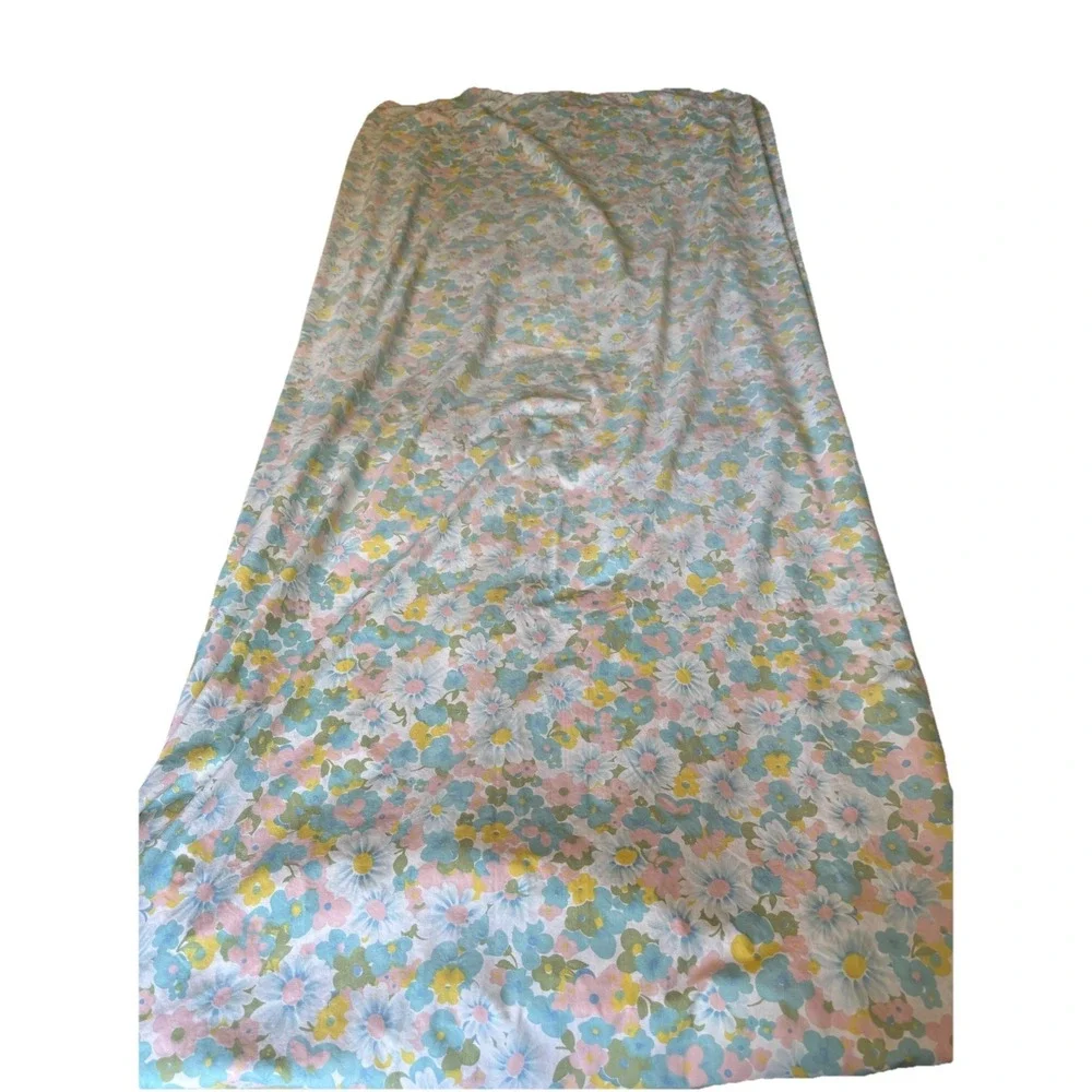 2 VTG‎ Twin Fitted Sheets Ralph Lauren – White & Pacific Miracle Floral